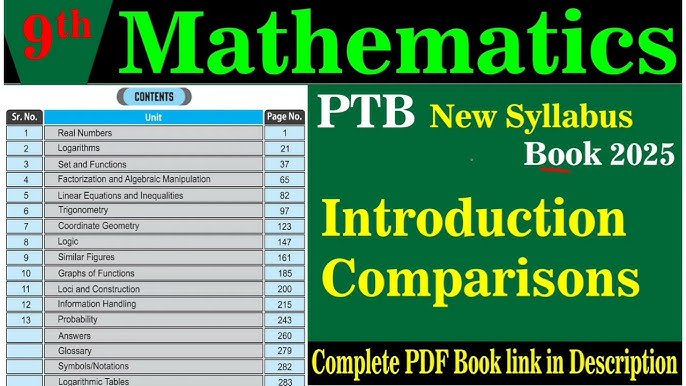 New PCTB Syllabus for 9th Class (2025) – Latest Updates & Highlights